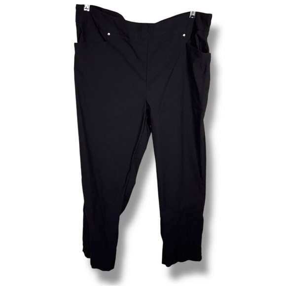 XXL Hilary Radley Black Pull On Pants Stretch Treggings Trousers - Picture 1 of 12